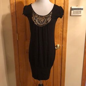 American Rag black beaded band dress